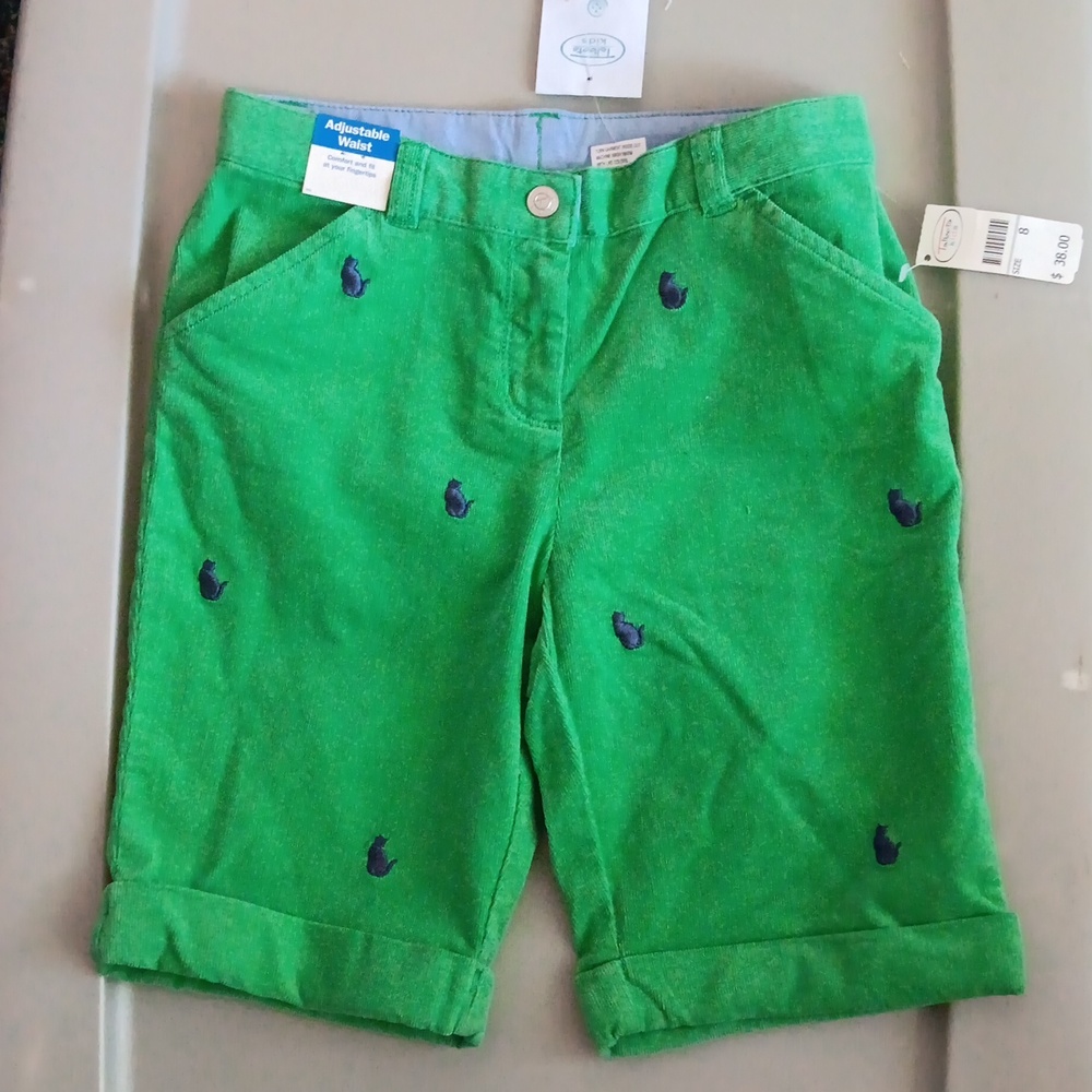 Talbots kids corduroy long-length cuffed shorts